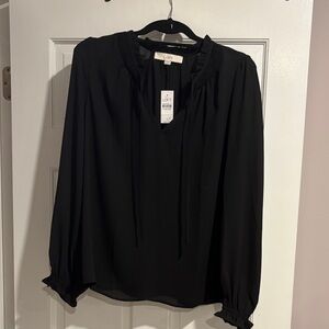 LOFT Women's Elegant Black Blouse